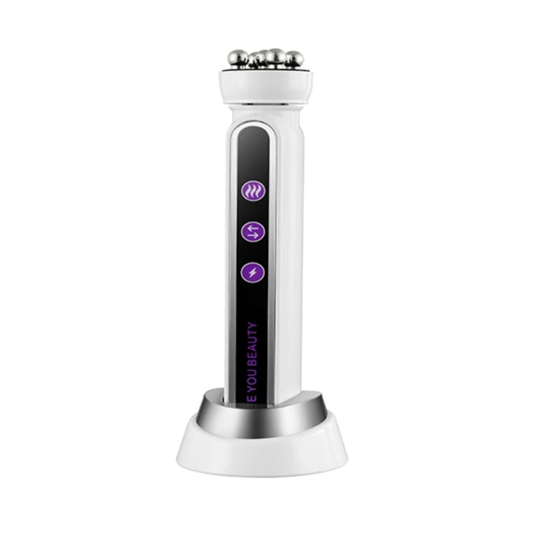 3in1 RF Heating EMS Facial 360° Roller Massager  Firm Microcurrent Beauty Machine