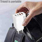Fast Charging USB Type C Charger 120W 4 Port PD Quick Charge 3.0 For iPhone Samsung Xiaomi Huawei EU US UK Plug Phone Adapter