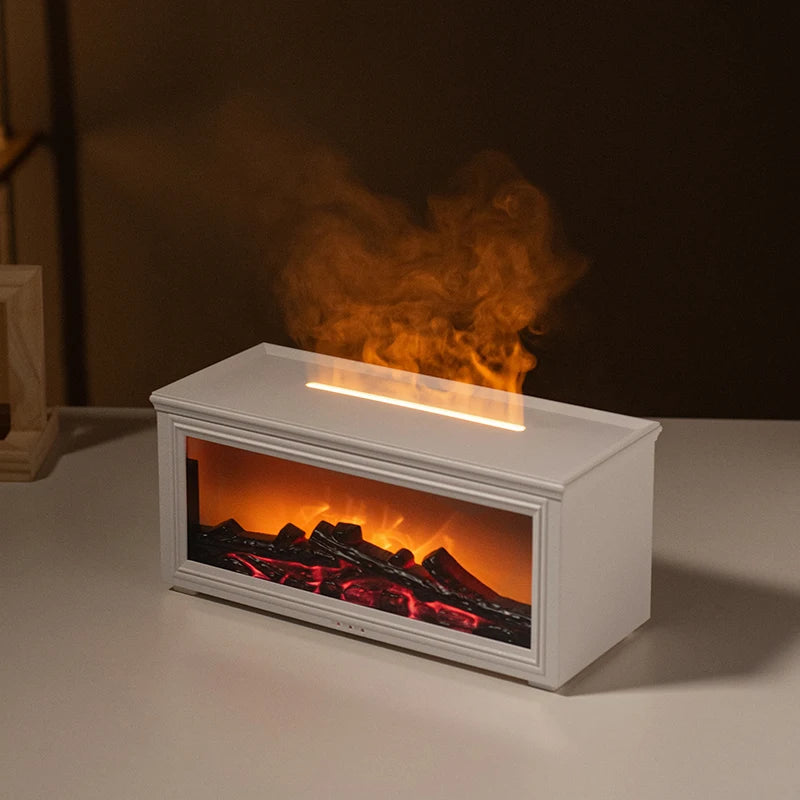Flame-Effect Aroma Diffuser — 7 Colours, AG-HY05