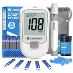 LinkSun G-425-1 Blood Glucose Meter Kit 50/100pcs Test Strips Lancets for Diabetes Monitor Digital Glucometer Blood Sugar Meter