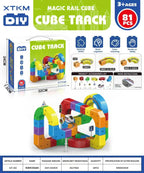 Electric Magnetic Track Set With Anti-Gravity Vehicles - 100+ Pieces For Kids Gift Toy