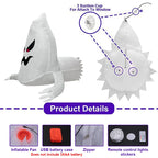 LED Crashing Ghost Window Inflatable Halloween Decoration