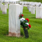1/2/4PCS Cemetery Vase Plastic Cemetery Vase Decorations Gravestone Grave Yard Ground Outdoor Flower Marker Home Decorations