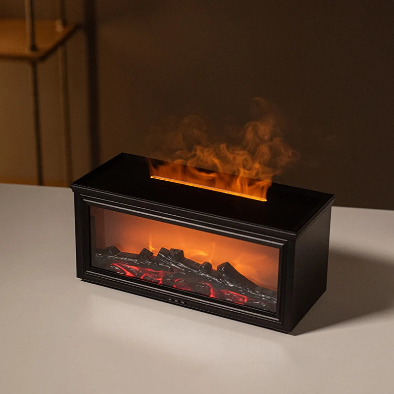 Flame-Effect Aroma Diffuser — 7 Colours, AG-HY05