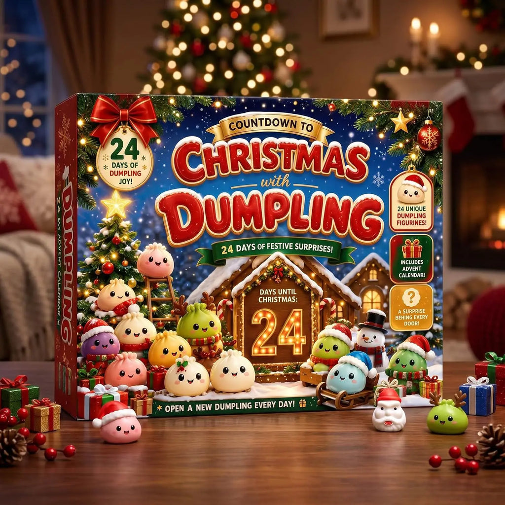 Christmas Squishy Advent Calendar 24 Day Countdown Surprise Box Dumpling Squishies Slow Rebound Squeeze Sensory Gift Decor