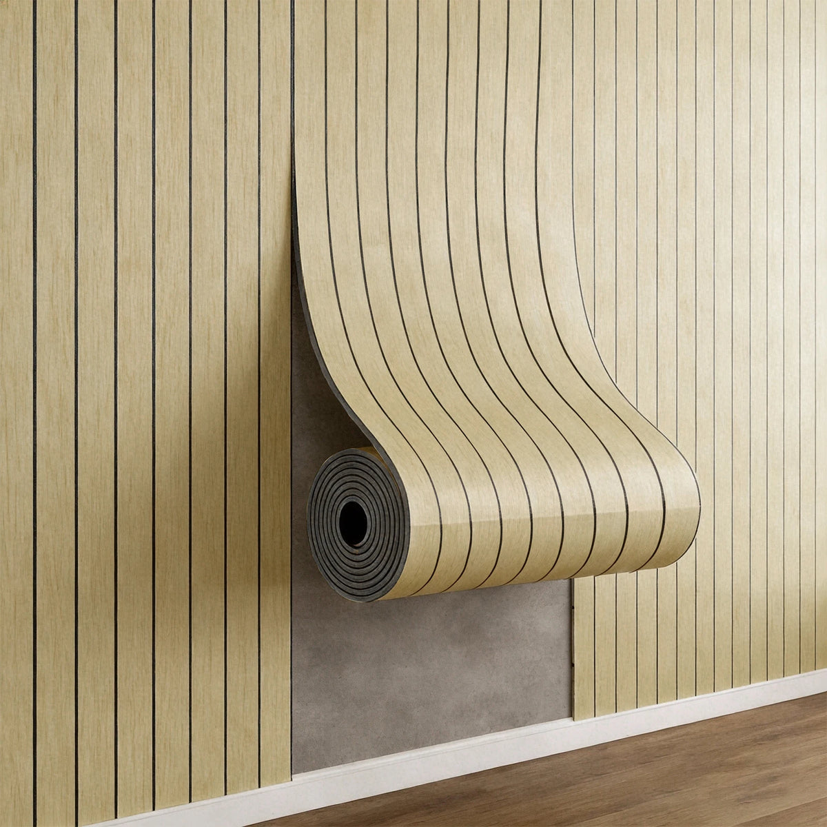 Self-Adhesive 3D Wood-Grain Foam Wall Panels