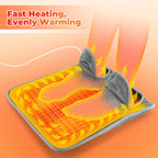 Washable Electric Heating Foot Pad Feet Warmer Household Soft Plush Thermal Heating Blanket Foot Warming Mat Home Office Bedroom