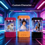XIAOZHI AI Holographic Projection Companion Device 3D Stereo Bionic Interactive Smart Robot Voice Control Emotional Chat Gift