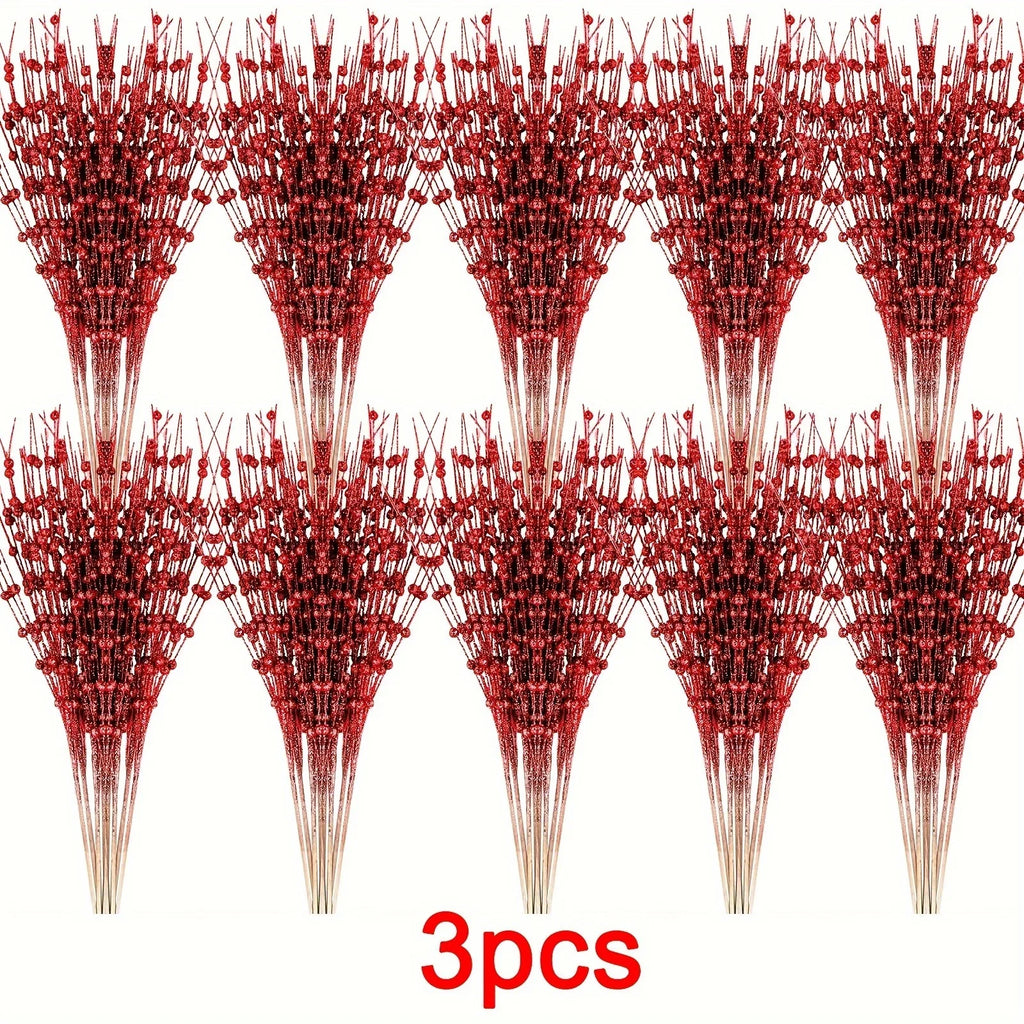 4Pcs Artificial Berry Bouquet Fake Plant Christmas Tree decoration