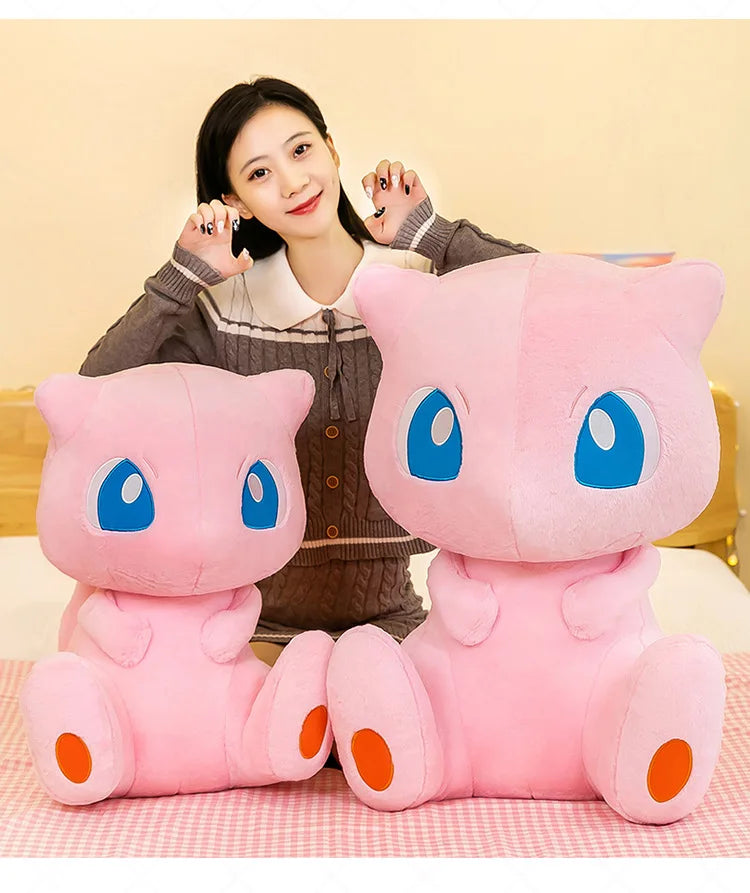 35/45CM New Pokemon Mew Plush Cute Huge Toys Pink Mew Anime Doll Cute Stuffed Plushie Gift For Children Birthday Kids