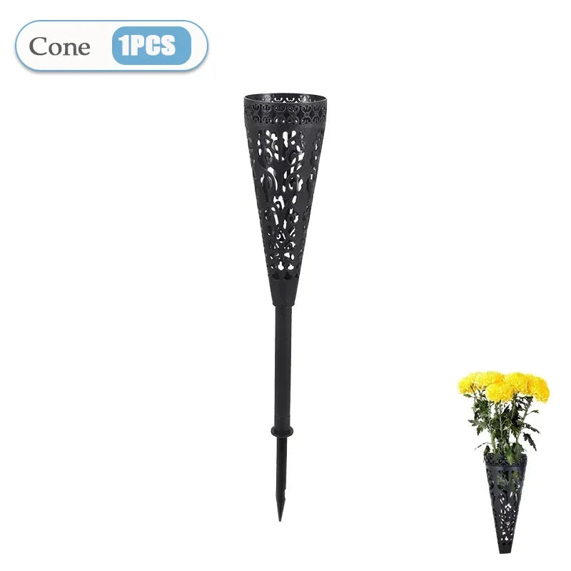 Plastic Memorial Flower Vases — 1, 2 or 4 Pack