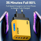 240W 5-in-1 USB-C GaN Desktop Charger