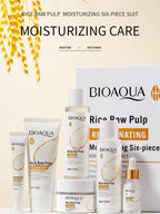 Rice Skincare Set, Rice Pulp Moisturizing And Nourishing Holiday Skincare Gift Box