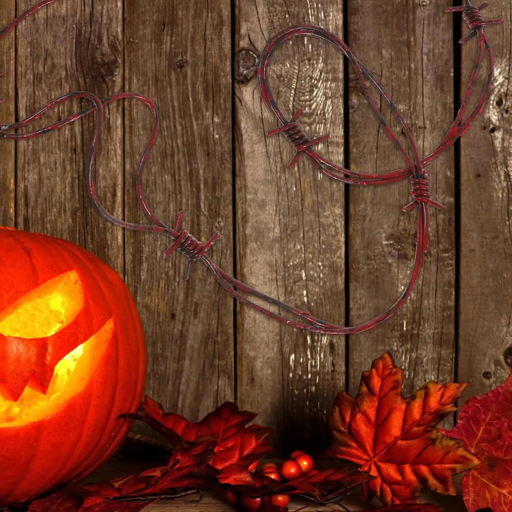 Barbed Wire Halloween Prop for Fence Decoration