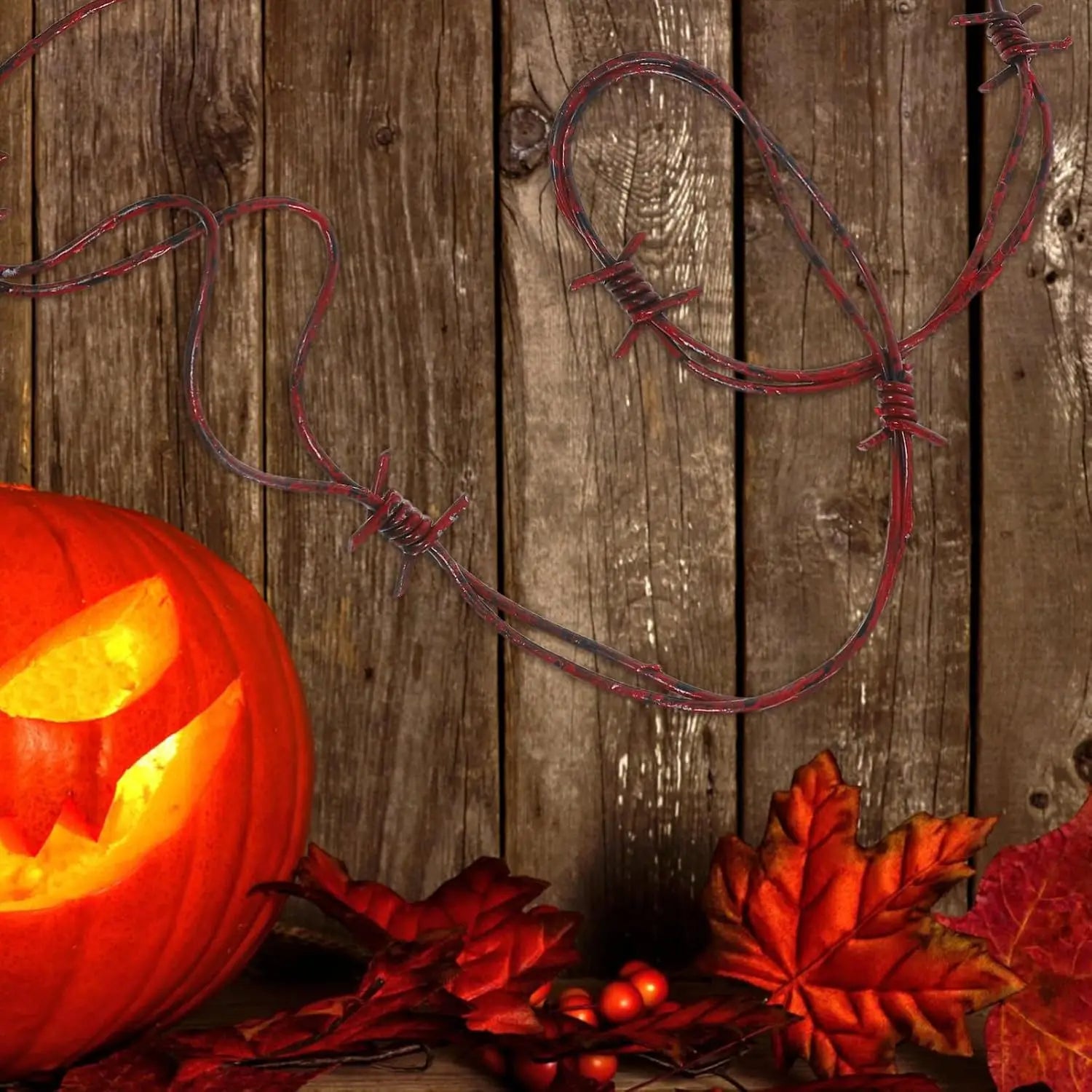 Barbed Wire Halloween Prop for Fence Decoration