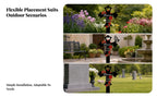 Cross Memorial Stake Outdoor Use Rose Memorial Stake Metal Grave Marker Easy Ground Insert Sympathy Gift for Courtyard
