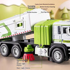 Simulated street cleaning sweeper electric vacuum sweeper road children's alloy car boy toy wind-up sprinkler truck
