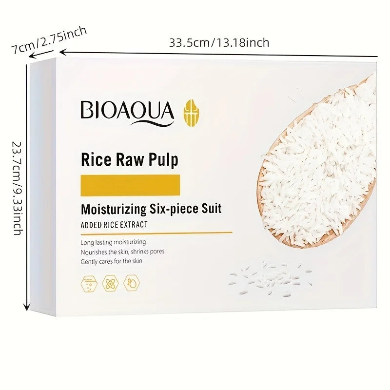 Rice Skincare Set, Rice Pulp Moisturizing And Nourishing Holiday Skincare Gift Box