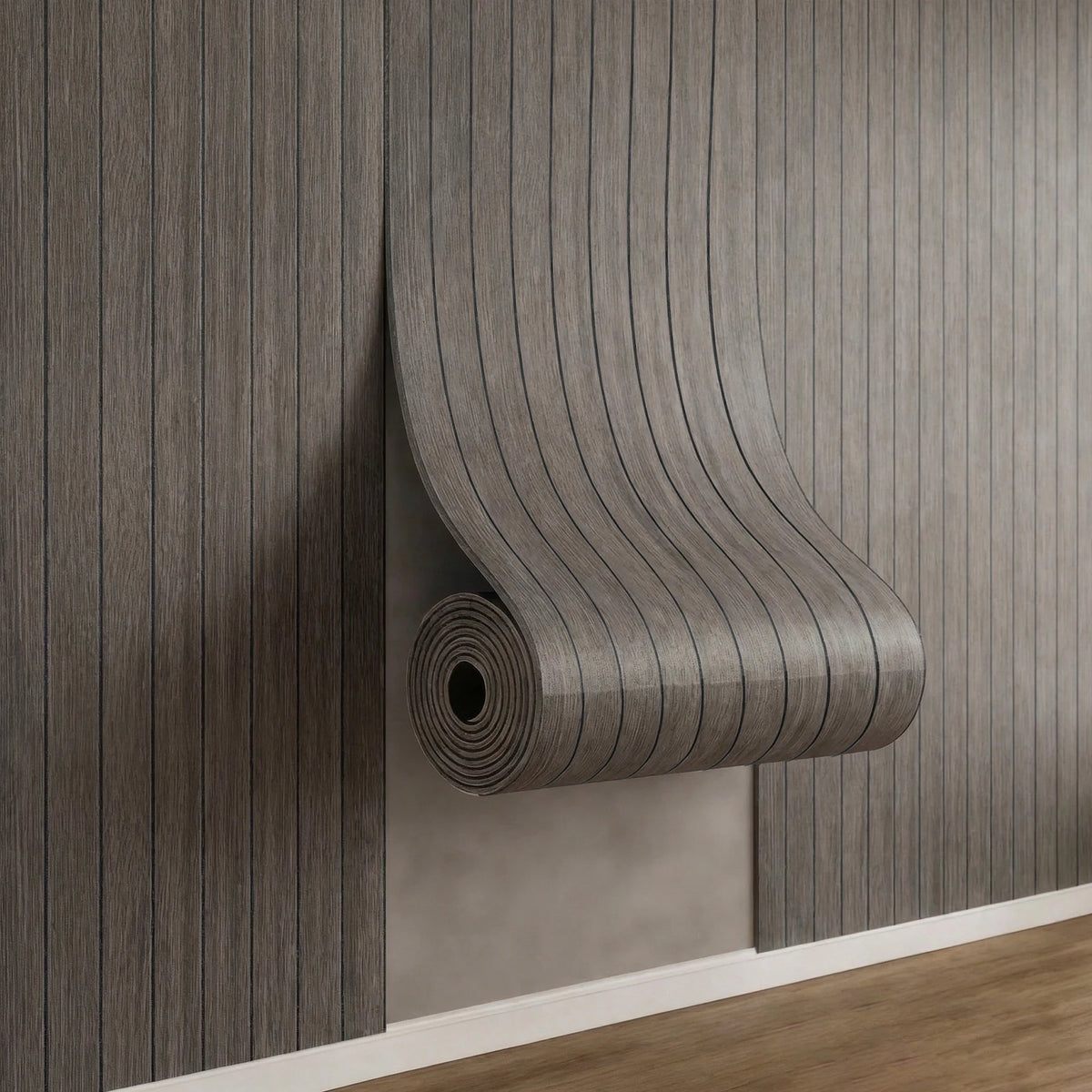 Self-Adhesive 3D Wood-Grain Foam Wall Panels