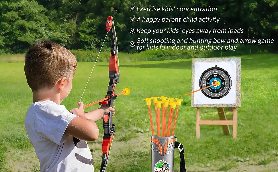 Kids Bow and Arrow Set, LED Light Up Archery Toys 10 , Boys