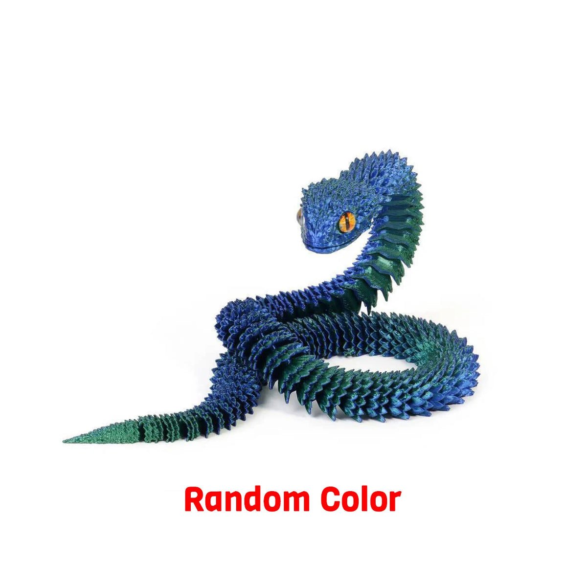 3D-Printed Jointed Snake Fidget Toy