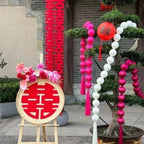 Foam Ball Garland Wedding Cloth Ball String Handmade Ornament Smooth Decoration Wedding Room Decoration
