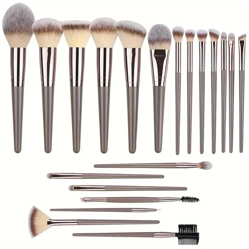 Makeup Brush Set — 3–20 Pieces