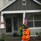 Stacked Pumpkin & Ghost Halloween Inflatable Decoration