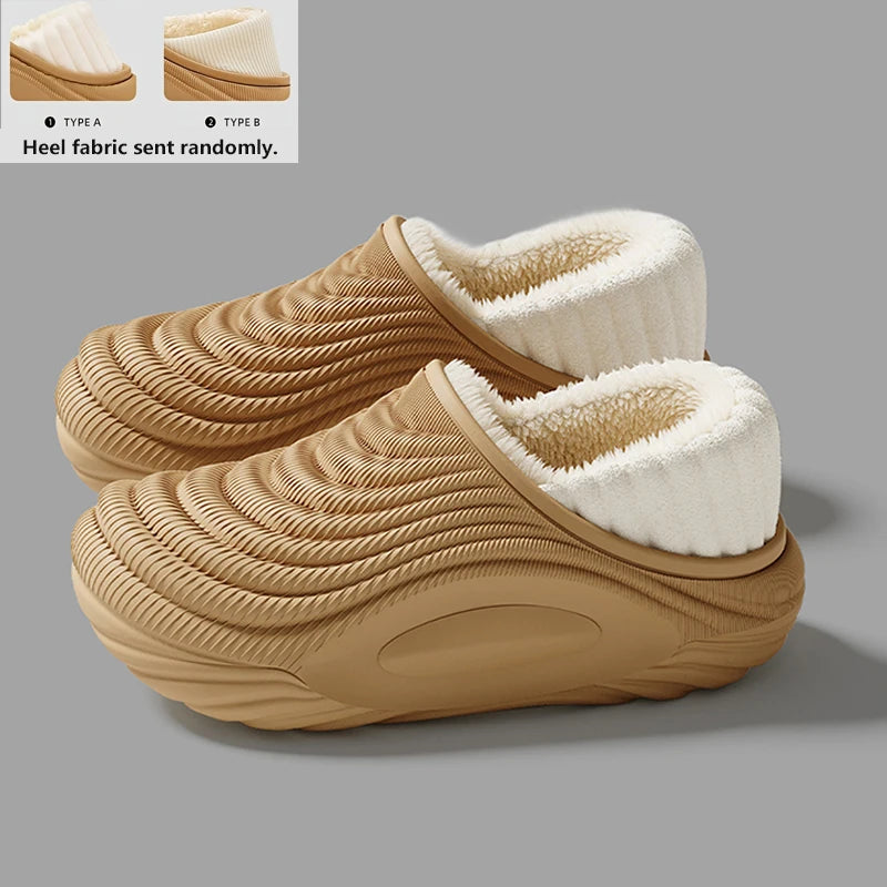 Women's Plush-Lined EVA Non-Slip Slippers