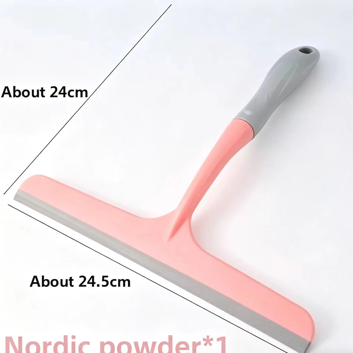 3-in-1 Silicone Squeegee, Multi-Purpose Water Blade for Bathroom, Window, Mirror, Countertop, Glass Cleaning Tool