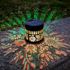 Solar Mandala Sunflower Projector Wall Light Outdoor Garden Decoration Landscape Light for Patio Garden Estate Porch Courtyard