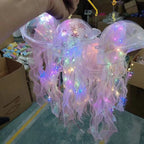 Jellyfish Colorful Nightlight Button Battery Hanging Ceiling Lantern
