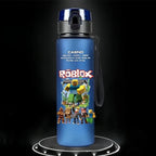 New Robloxs Figure Student Casual Sports Water Cup Plastic Frosted Cups Student Daily Necessities Gifts 560ml
