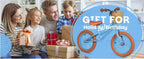 14 Inch Kids Balance Bike, Lightweight Height-adjustable Push Bike with Removable Basket and Rubber Air Tires