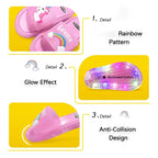Children‘s Boys Girls Slippers Cartoon Unicorn Animals Prints Shoes Lighted Fashion Cute Shoes Bathroom Kids Toddler Slippers