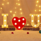 Number Letter Lamp Luminous Alphabet LED Lights Decororation Night Lights
