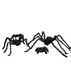 Giant Plush Halloween Spider Decoration – 30–200cm