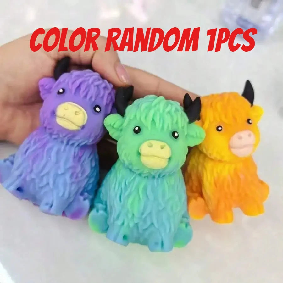 Highland Cow Slow-Rise Squishy Toy