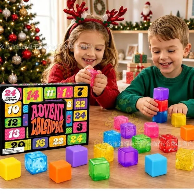 2027 New Christmas Advent Calendar 24 Days Surprise Mini Squish Sensory