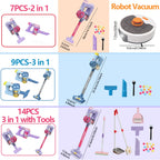 Kids Simulation Electric Vacuum Cleaner Toy Set Housekeeping Role Play Educational Toys for Toddlers Perfect Gift for Girls Boys