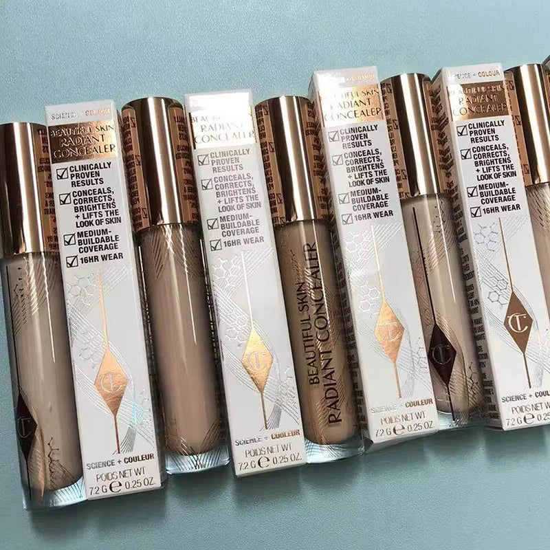 Charlotte Tilbury Hyaluronic Acid Foundation Hydrating Medium Coverage Natural Glow 16HR Wear Brightening Concealer Dark Circles
