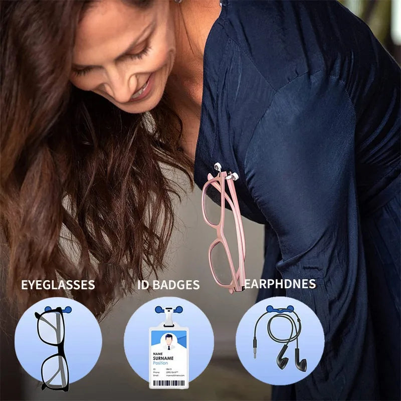 Magnetic Glasses & Earphone Holder Clip