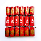 12 Inch Christmas Crackers Set of 6pcs, Christmas poppers, Christmas crackers with snap and prizes for adults