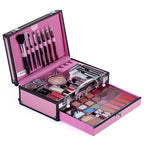 Makeup Starter Kit Professional Make Up Sets With Transparent Case Holiday Beauty Gift Set Starter Cosmetics Full Kits For Women