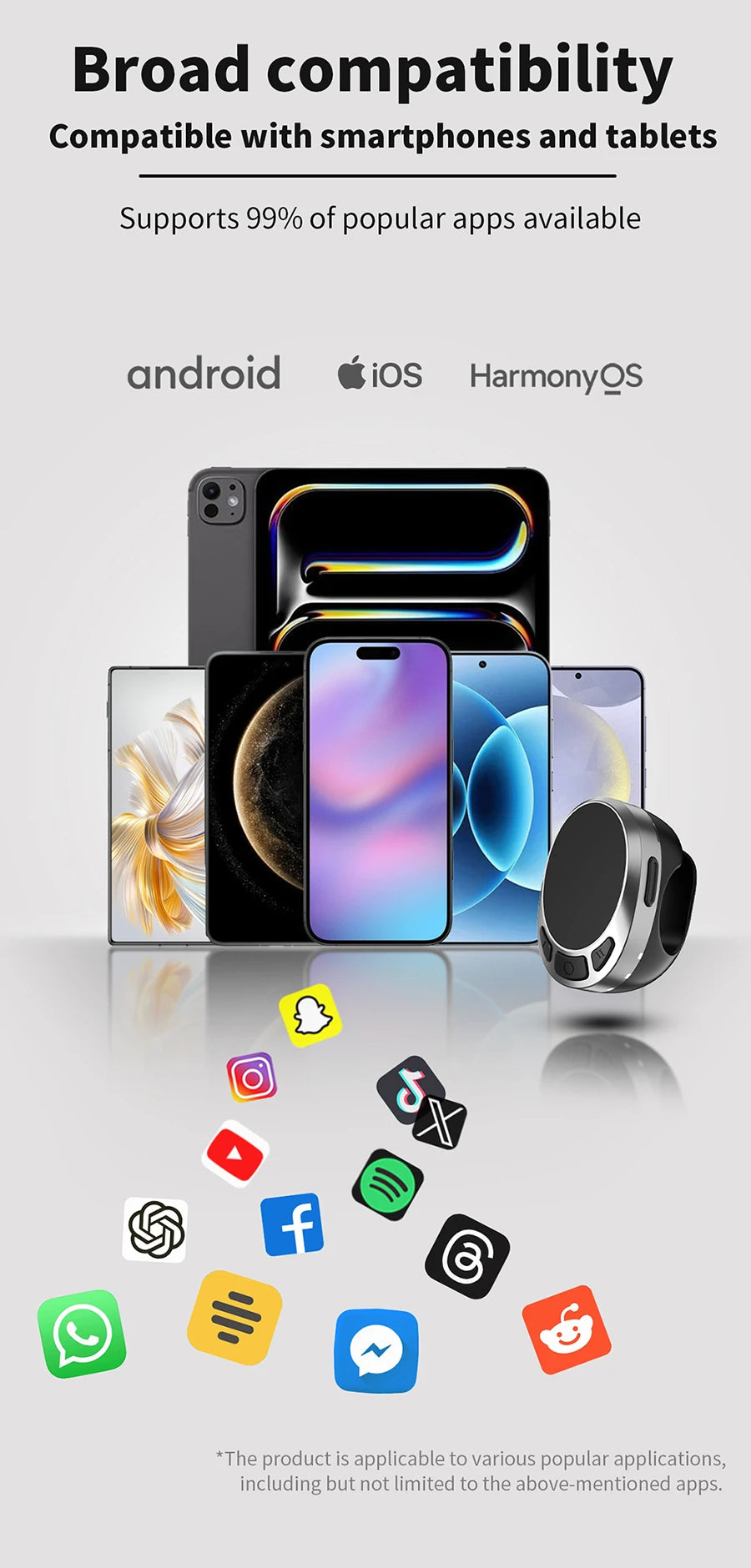 TikTok remote, scrolling ring, finger mouse, bluetooth page turner, , wireless video controller, ebook pag turner,