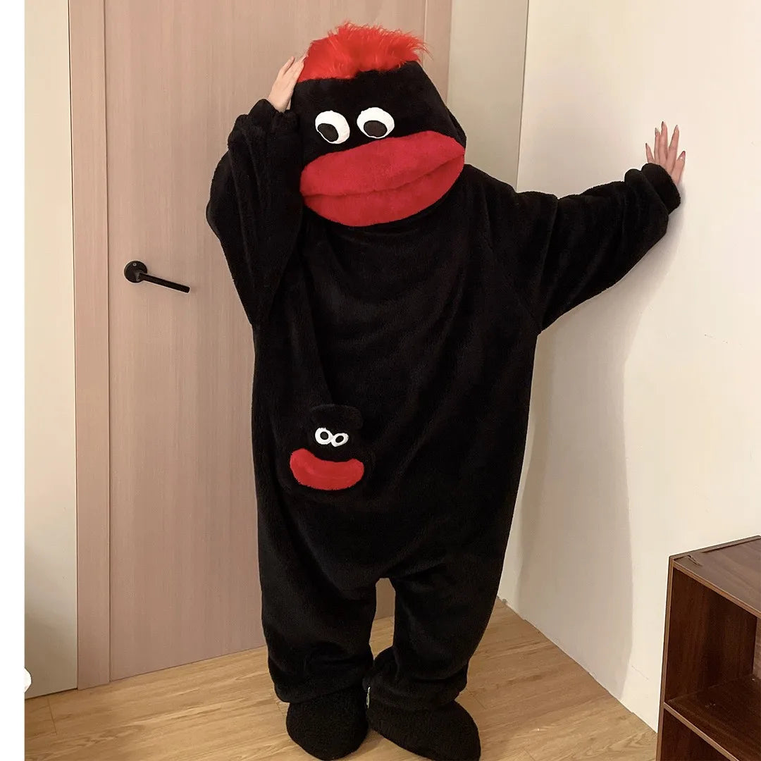 Adults' Monster Fleece Pyjama Jumpsuit