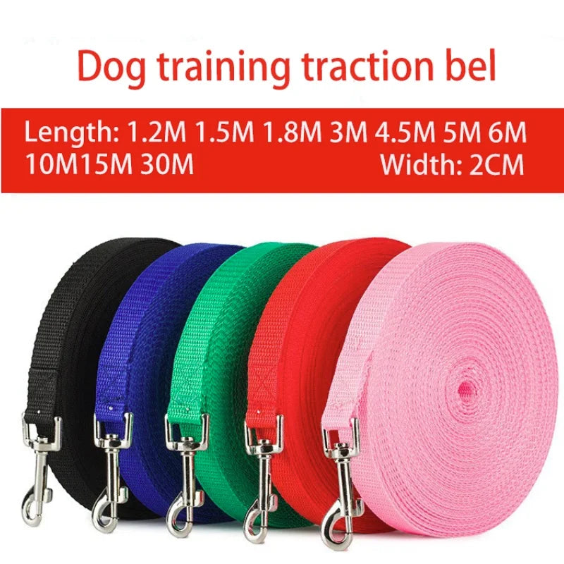 Long Nylon Dog Training Lead – 1.2m to 30m