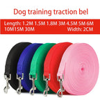 Long Nylon Dog Training Lead – 1.2m to 30m