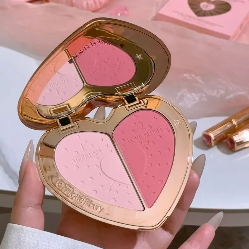Hot Sale Charlotte Brand Setting Spray Fine Texture Powder Small Gold Plate 2 Color Powder Blusher Essence Oil Tilbury Cosmetics