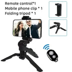 Smartphone Vlogging Kit With Tripod Phone Holder Mini Microphone LED